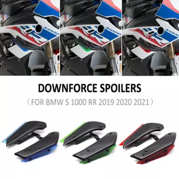 S1000RR 2019 - 2021 мотоциклетные боковые Спойлеры Downforce с аэродинамической фиксированной крыльчатой обтекателем комплект крыла для BMW S1000 S 1000 RR