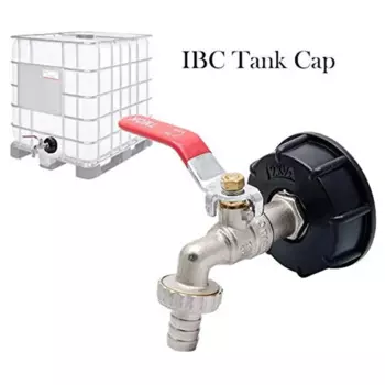 S60x6 Грубая резьба IBC Разъем для крана резервуара 1/2 ''3/4'' Адаптер для водяной муфты Садовый сменный клапан