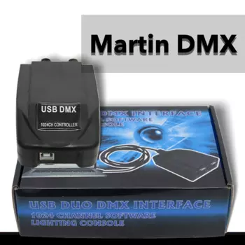 С наклейкой Martin 1024 DMX512 Контроллер компьютера Оригинальное программное обеспечение для контроллера Martin Lightjockey DMX YUER