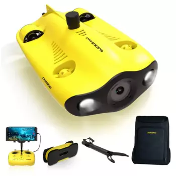 С роботизированным рычагом, подводный Дрон ROV с камерой 4k Hd, кабель 100 м, управление виртуальной реальностью, морской робот-Дрон