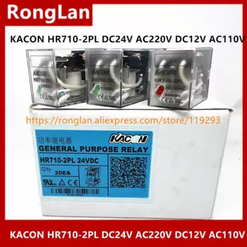 [SA]Kaikun KACON реле HR710-2PL 8PIN с подсветкой DC24V AC220V DC12V AC110V -- 10 шт/Лот