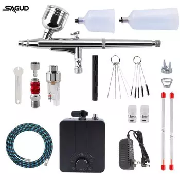 SAGUD AC-500KSD131set Аэрограф с Компрессором