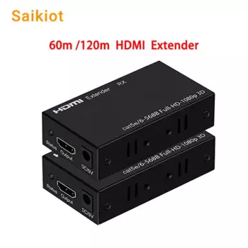 Saikiot 60 м 120 м HDMI Мультимедийный Интерфейс удлинитель Ethernet IP TCP сигнал Lan преобразователь 1080p передатчик приемник
