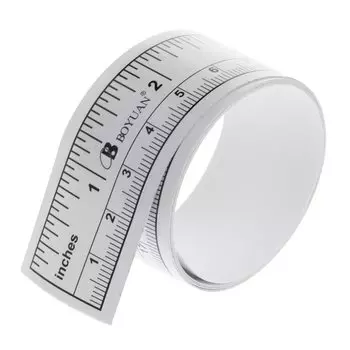 Самоклеящаяся метрическая рулетка OOTDTY, серебристая, 1.5 м