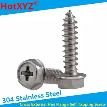 Саморезы HotXYZ нержавеющая сталь 304 10 шт