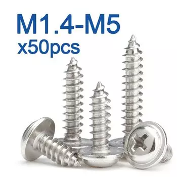 Саморезы из нержавеющей стали AZKD M1.4-M5 50 шт.
