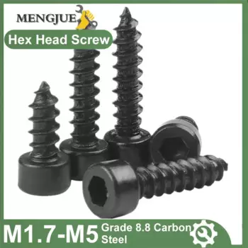 Саморезы MENGJUE черные углеродистые M1.7-M5