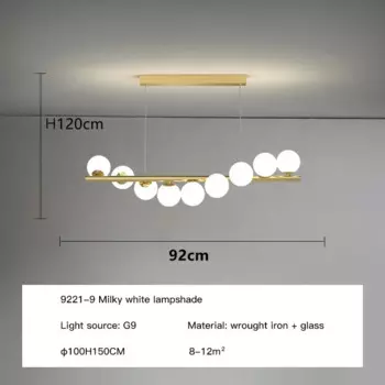 SANDYHA Потолочная люстра стеклянные шарики G9 LED