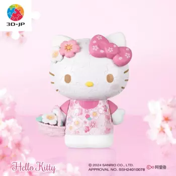 Sanrio Hellokitty серия 50 юбилей 3d головоломка в сборе игрушка милый дом маленькие декоративные предметы Дети День рождения креативный подарок