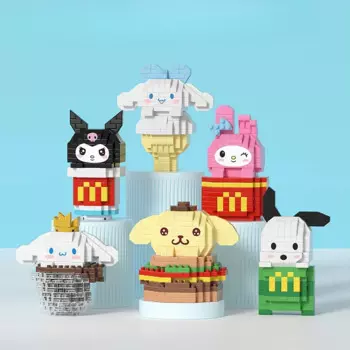 Sanrio jade Корица собака мультфильм девушка головоломка детская сборка крошечные частицы строительный блок куломи головоломка набор игрушек