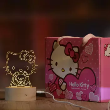 Sanrio Kuromi My Melody Cinnamoroll Hello Kitty Cat украшение 3d ночник настольная креативная Подарочная лампа украшение дома
