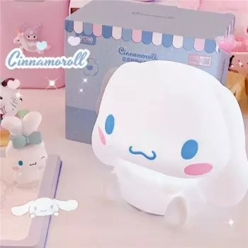 Sanrios мультфильм Kawaii Cinnamoroll спальня маленькая ночь фотоэлемент спальня атмосфера Pat ночь фотоэлемент милый подарок на день рождения