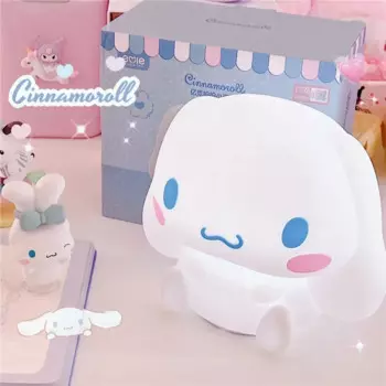 Sanrios мультфильм Kawaii Cinnamoroll спальня маленькая ночь фотоэлемент спальня атмосфера Pat ночь фотоэлемент милый подарок на день рождения