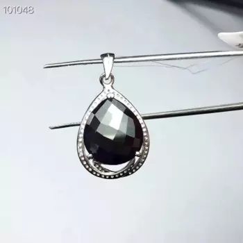 Сапфировая подвеска, бесплатная доставка, натуральный и настоящий сапфир, подвеска из стерлингового серебра 925 пробы, драгоценный камень 12*13 мм