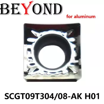 SCGT оригинальный SCGT09T304-AK SCGT09T308-AK H01 BEYOND токарный станок резак SCGT09T304 SCGT09T308 Карбид вставляет Инструменты ЧПУ для алюминия