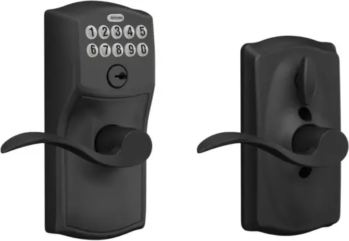 SCHLAGE FE595 CAM 622 Acc клавиатура с гибким электронным замком, матовый черный