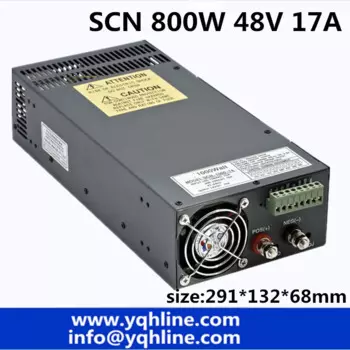 SCN 800 Вт, 48 В, 17 а, импульсный источник питания, вход 110 В или в переменного тока, одиночный выход для ЧПУ, cctv, светодиодной подсветки, индустрии (SCN-800-48)
