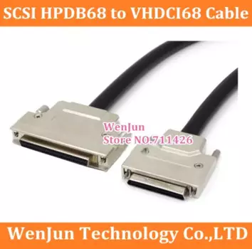 SCSI кабель HPDB68 Женский к VHDCI68 Штекерный соединительный кабель HPDB 68 Pin к VHDCI 68 штырьковый двойной экранированный силовой кабель 1,5 м/2 м/3 м