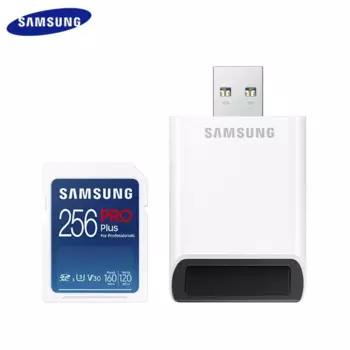 SD-карта памяти SAMSUNG PRO Plus, 128/256 ГБ, USB 3,0 +, V30 U3 4K, 180 МБ/с