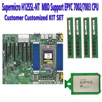Семейная материнская плата для сервера Rev 2,0 + EPYC 7F72 7F52 7F32 7H12 7742 7702P 7702 7662 7642 7552 7542 7532 процессор