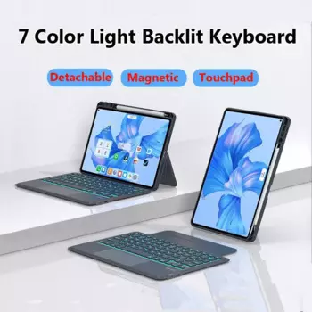 Сенсорная клавиатура с подсветкой для Huawei Matepad 2023 11,5 Pro 11 2024 Air 11,5 SE 2021 дюймов съемный магнитный слот для карандаша