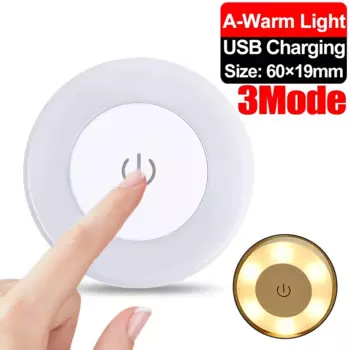 Сенсорные ночники LED, белый/желтый, ABS