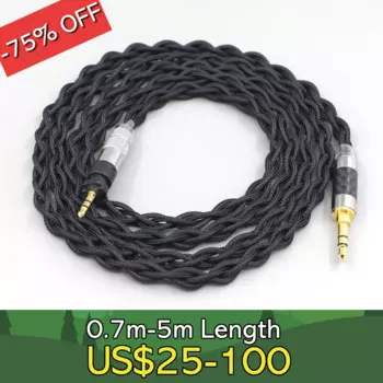 Серебряный Внутренний нейлоновый кабель для наушников Shure SRH840 SRH940 SRH440 SRH750DJ Philips SHP9000 SHP8900 LN007462, 99%