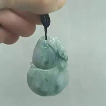 Сертифицированная зеленая Подвеска из натурального нефрита