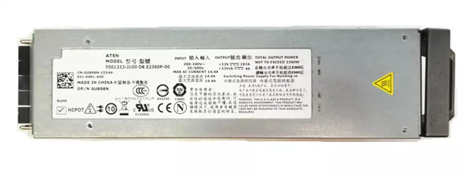 Серверный блок питания MD1000E U898N C109D C8763 7001333-J100 Z2360P-00 2360W