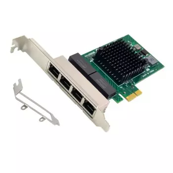 Сетевой адаптер BCM5719 PCI-E X1, 4-портовая гигабитная сетевая карта, Ethernet-сервер, адаптер сетевой карты PCI-E