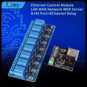 Сетевой веб-сервер, 8-канальный релейный Ethernet-контроллер, пульт дистанционного управления ввода-вывода, 8-канальные релейные каналы, реле, встроенный пульт дистанционного управления, кабан