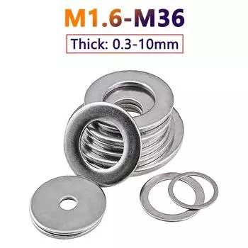 Шайбы из нержавеющей стали M1.6-M36
