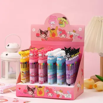 Шариковые ручки Sanrio, 36 шт., 10 цветов
