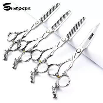SHARONDS профессиональные парикмахерские ножницы 6-дюймовые профессиональные парикмахерские машинки для стрижки эксклюзивные парикмахерские ножницы для парикмахеров ножницы для волос