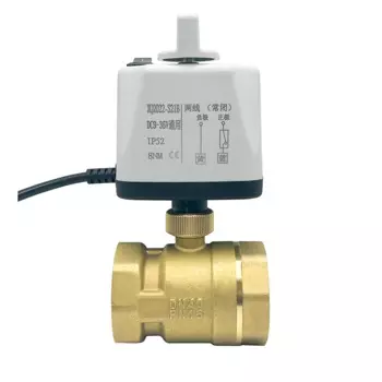 Шаровой кран DN15 DN20 DN25 DN50, нормально закрытый/открытый, с ручным переключателем, 2 направления, 8 нм, большой крутящий момент