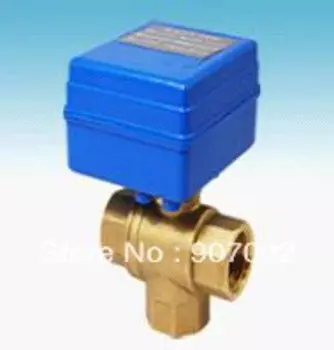 Шаровой кран с электроприводом, 5 шт./лот G/3/4 '', CWX-20 3 way, DN20, электрический шаровой кран CR01 или CR02, клапан управляющего типа, 12 В постоянного тока, бесплатная доставка