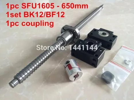 Шаровой шуруп 1605 - 650 мм, 1 шт., C7 + BK/BF12 Поддержка + 1 шт., 6,35*10 мм