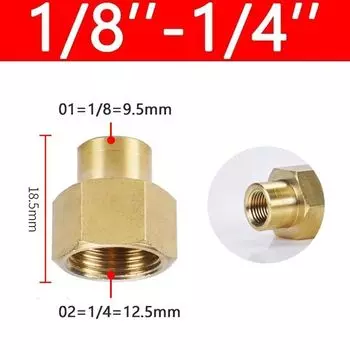 Шестигранный соединительный фитинг латунный 1/8" 1/4" 3/8" 1/2" 3/4" BSP