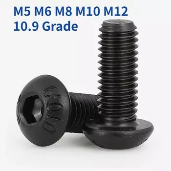Шестигранный винт с круглой головкой M1.6 M2 M2.5 M3 M4 M5 M6 M8 M10 M12 10.9 класса