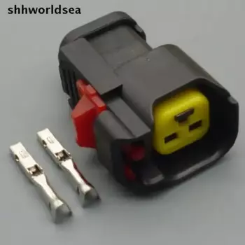 Shhworldsea 2-контактный женский электрический жгут проводов сопла звуковой сигнал автоматический разъем для Ford Focus Chevrolet