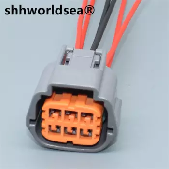 Shhworldsea 6P автомобильная розетка жгута проводов 6189-0766 6189-1102 электронная вилка дроссельной заслонки для Nissan TEANA X-TRAIL