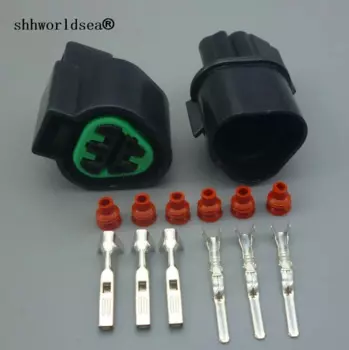 Shhworldsea PB625-03027 PB621-03020 3-контактный 2,2 мм женский и мужской автоматический разъем, розетка для фар, вилка жгута проводов