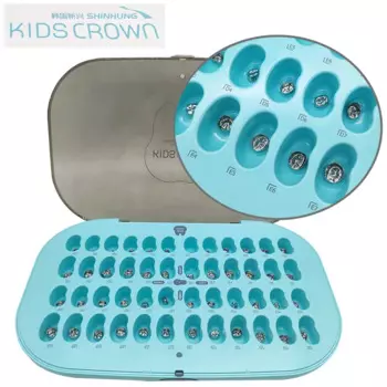 SHINHUNG Dental детская Корона из нержавеющей стали Первичная молярная Корона Предварительно сформированные временные короны 48 шт./96 шт.