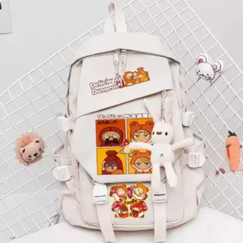 Школьный ранец B1634 с изображением вкусных аниме в подземелье, вместительная сумка на плечо для косплея, для путешествий, студентов, подростков
