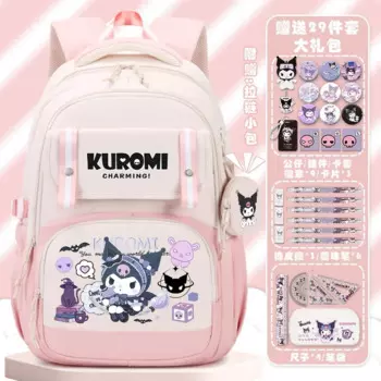 Школьный ранец Sanrio Clow M, милый детский легкий вместительный рюкзак для школы с мультяшным принтом для защиты позвоночника