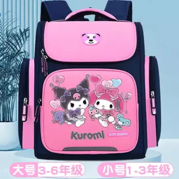 Школьный ранец Sanrio для женщин, вместительный водонепроницаемый рюкзак для защиты позвоночника, мелодия