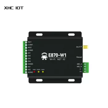 Шлюз сбора кромок WIFI RS485 4DI 2DO 2AI Контроллер ввода-вывода XHCIOT E870-W1 Протокол TCP/UDP/MQTT Modbus DC 8 ~ 28 В