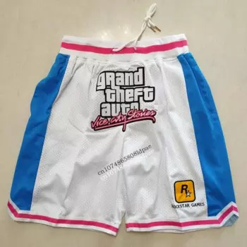 Шорты баскетбольные унисекс с вышивкой GTA VICE CITY