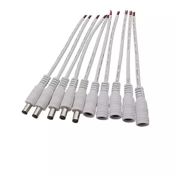 LOCHEUK DC Power Cable Connector 5.5x2.1mm 12V Белый