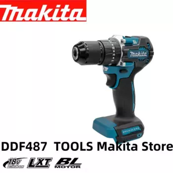 Шуруповерт Makita DDF487, 18 в, бесщеточная электрическая дрель, ударная дрель, декоративные командные электроинструменты для Makita, батарея 18 в
